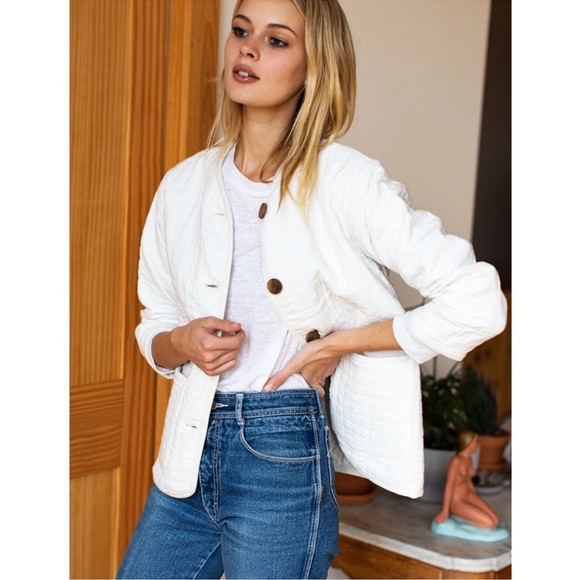 Emerson Fry | INDIA QUILTED JACKET - CLOUD WHITE ORGANIC | size M - Picture 3 of 9